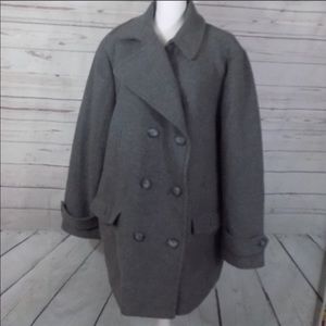 Talbots 22W fully lined wool blend Pea coat